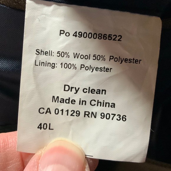 Lauren Ralph Lauren double breasted Wool Blend Winter Coat - Men's 40L - Picture 12 of 13